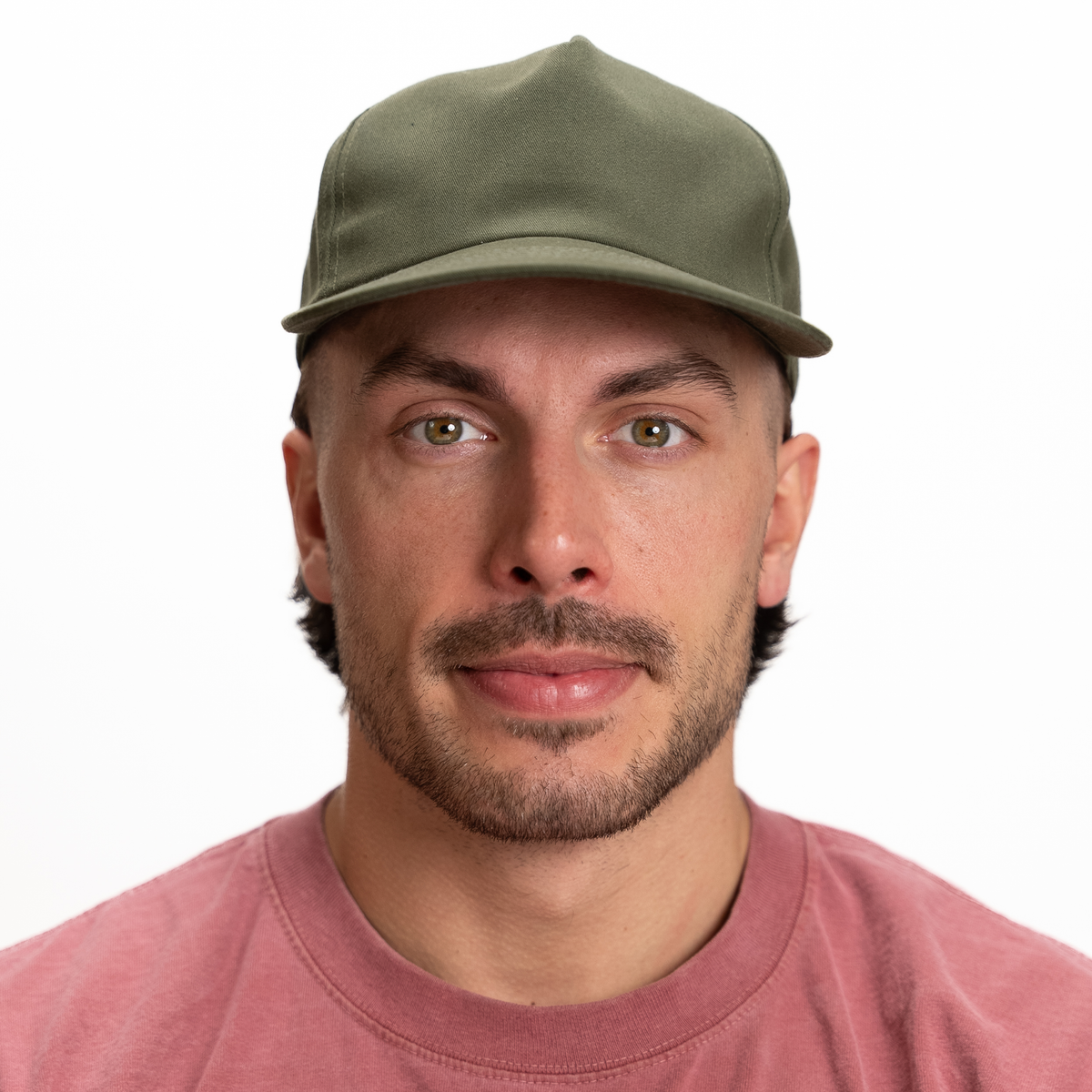 GNV-011POV-CVC 5 Panels Unstructured Flat Bill Cap