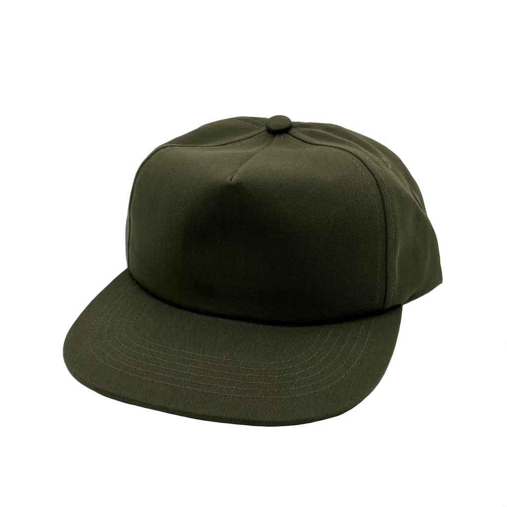 GNV-011POV-CVC 5 Panels Unstructured Flat Bill Cap