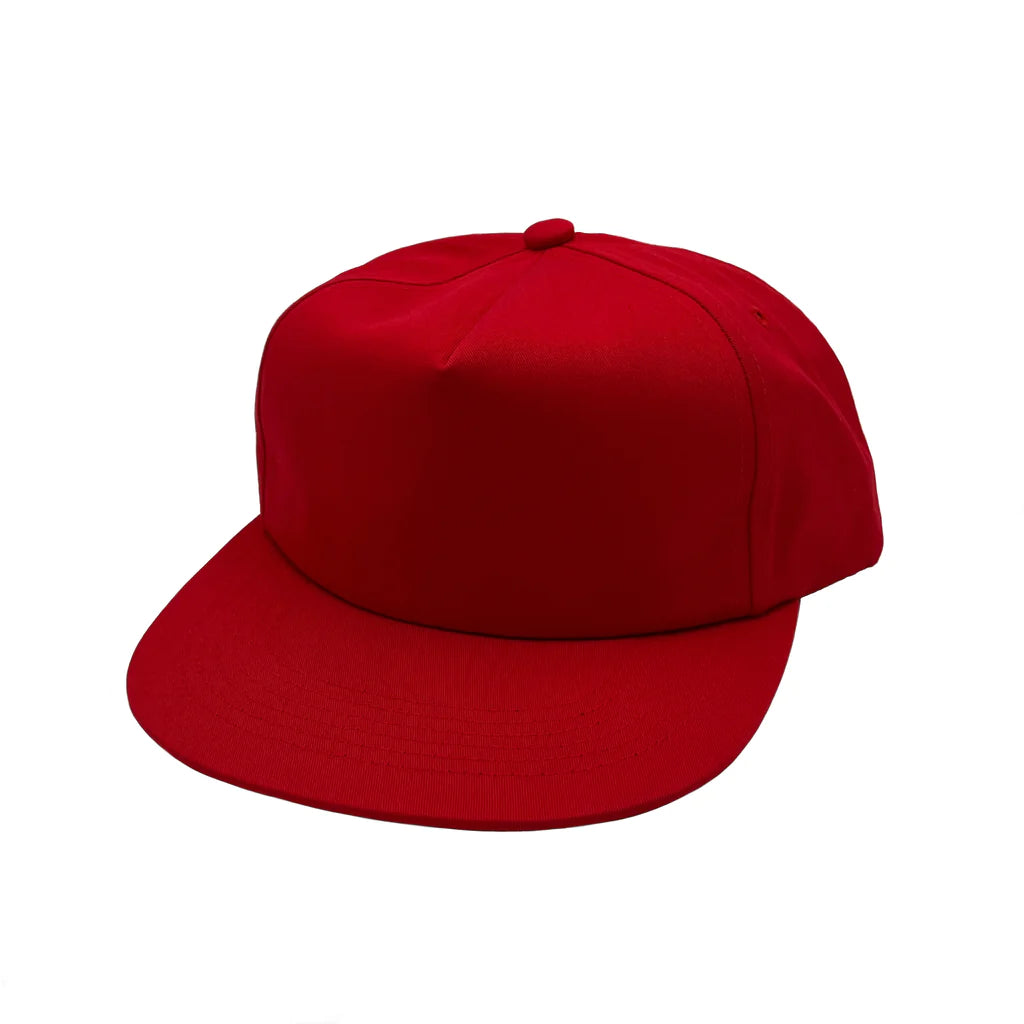 GNV-011POV-CVC 5 Panels Unstructured Flat Bill Cap