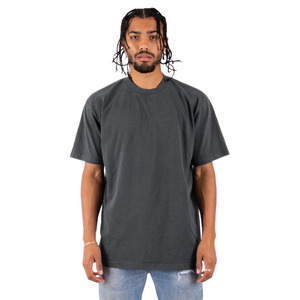 Shakawear Max Heavyweight 7.5 oz Garment Dye Tee - A staple in streetwear fashion. Shrink-free, washed-out pigment/reactive-dyed for a vintage appearance. Oversized fit with spandex collar for a trendy, comfortable feel.