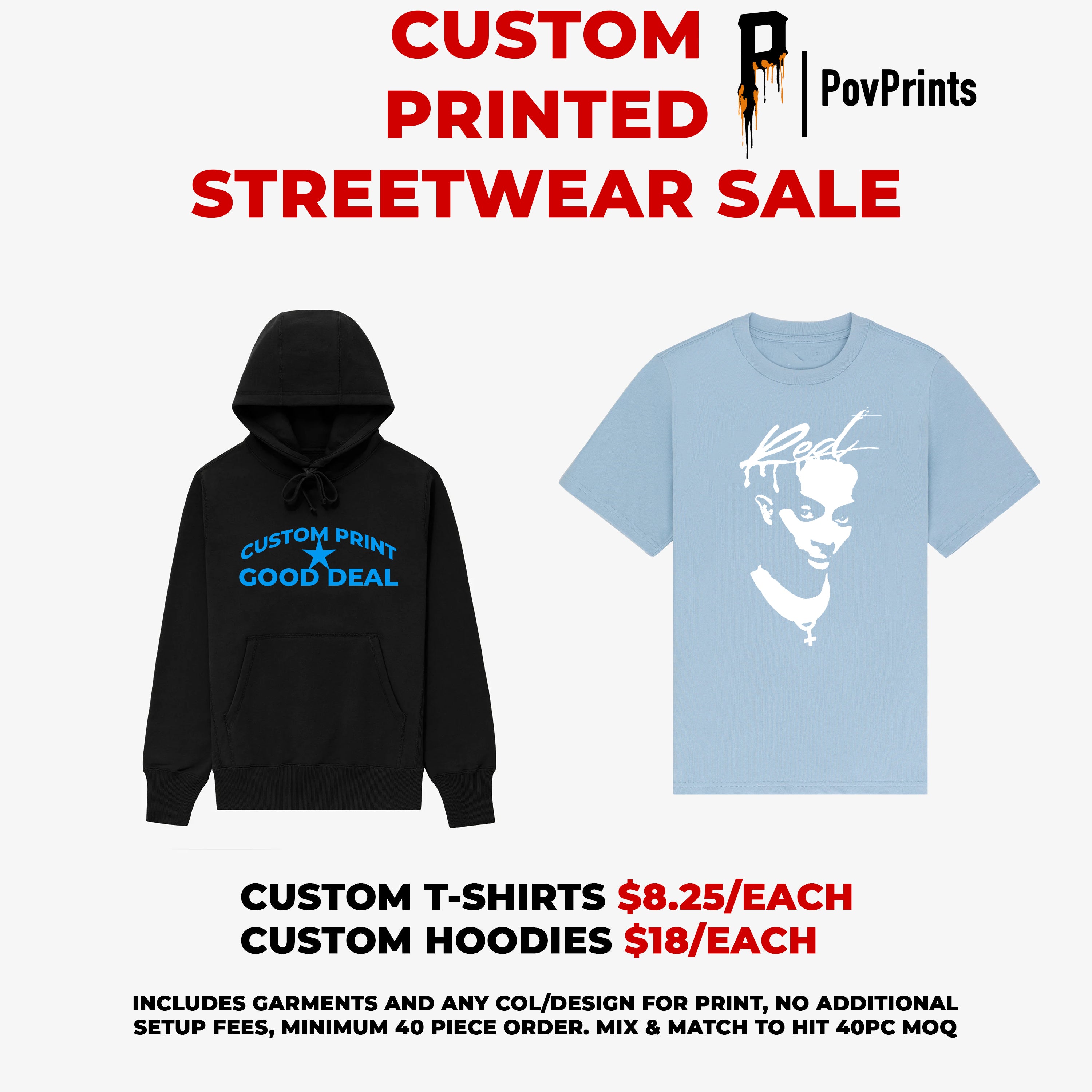 Custom Printed Streetwear Sale